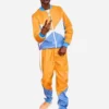 Tv Show The Voice S26 Snoop Dogg Colorblock Leather Tracksuit For Sale