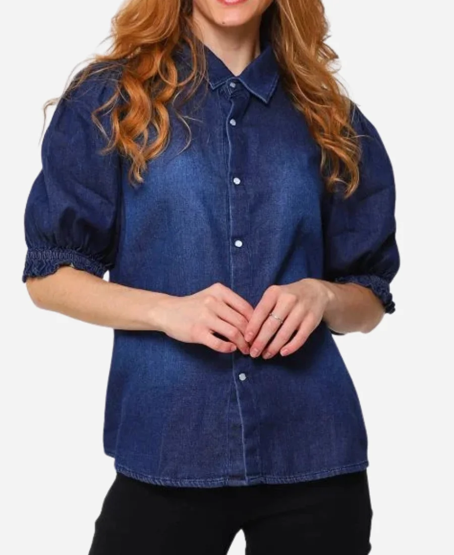 Yellowstone Beth Dutton Denim Sleeve Top