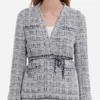 Yellowstone S05 Lynelle Perry Grey Tweed Jacket