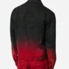 Zayn Malik 2024 Solo Tour Black And Red Gradient Denim Jacket