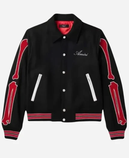 AMIRI-Bones-Twill-Black-Varsity-Jacket