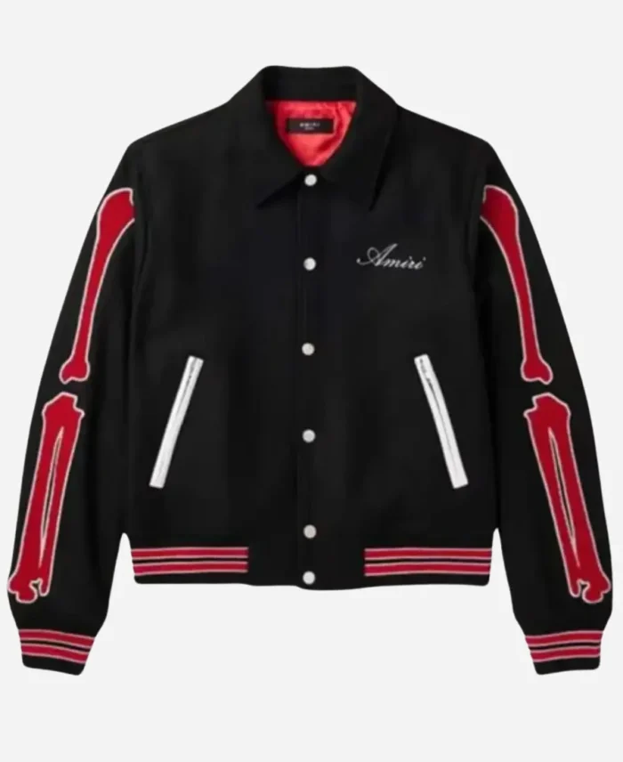 AMIRI-Bones-Twill-Black-Varsity-Jacket