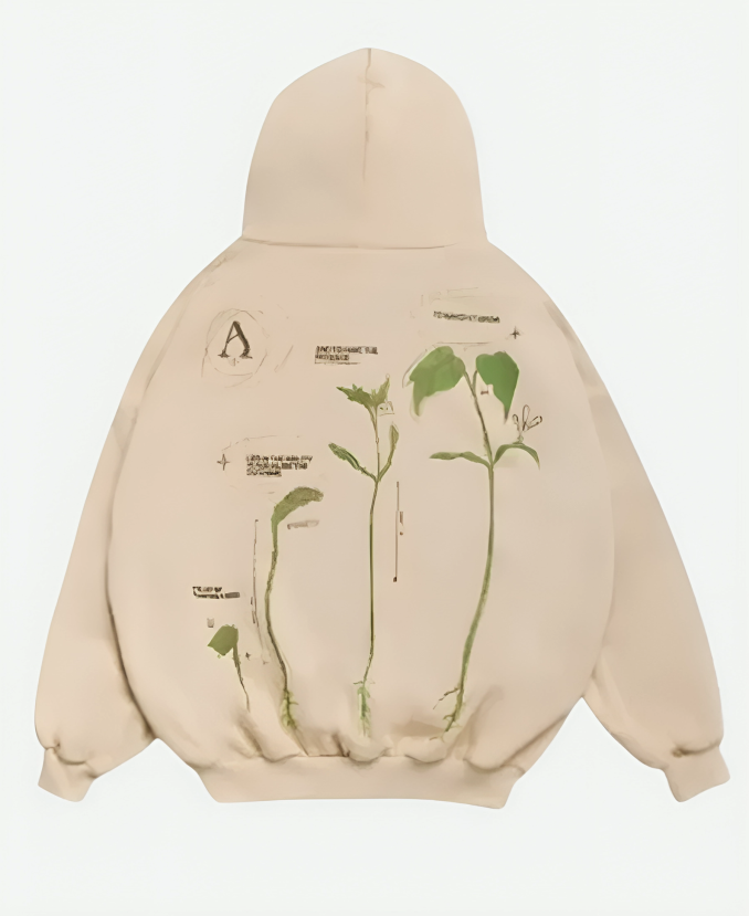 Alchemai Tree Of Life Beige Hoodie