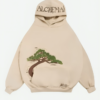 Alchemai Tree Of Life Beige Pullover Hoodie