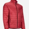 Alice-The-5-Year-Christmas-Party-Movie-Katie-Findlay-Red-Quilted-Puffer-Jacket