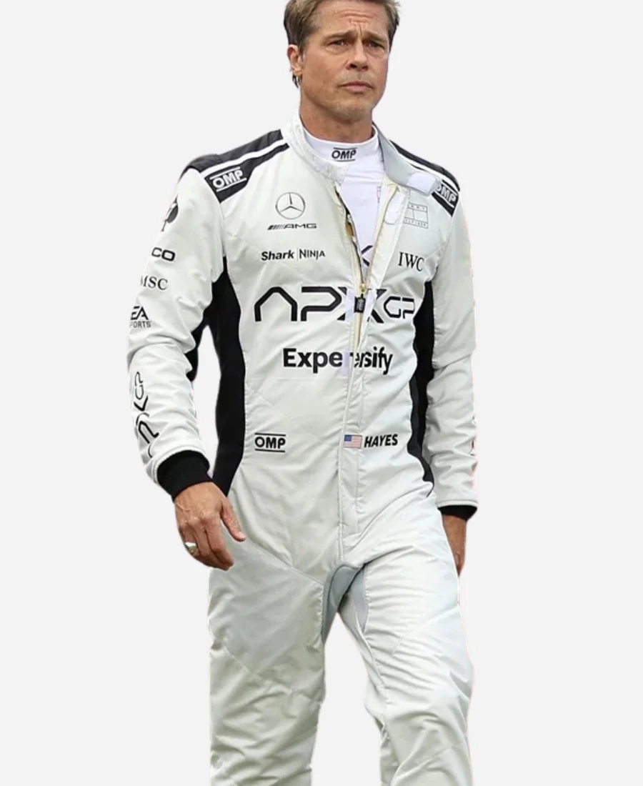 Apex-Grand-Prix-Brad-Pitt-Movie-F1-Sonny-Hayes-White-Racing-Suit