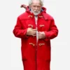 Arnold Schwarzenegger The Man With The Bag Red Santa Coat