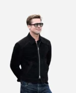 Brad-Pitt-F1-2025-Suede-Leather-Black-Jacket