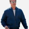 Brad-Pitt-F1-Blue-Suede-Leather-Bomber-Jacket