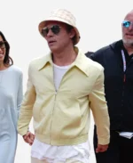 Brad-Pitt-F1-British-Grand-Prix-Yellow-Jacket