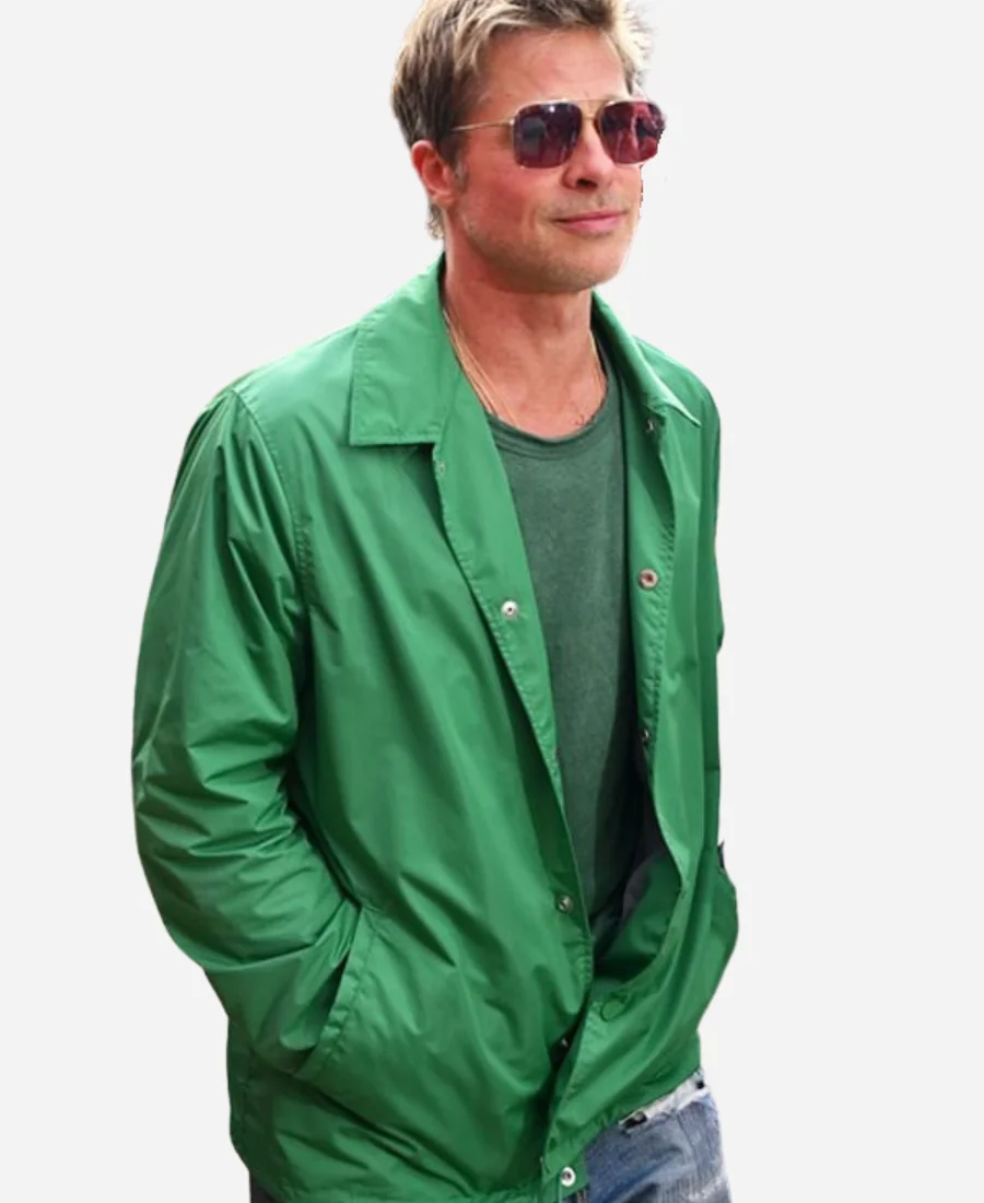 Brad-Pitt-Movie-F1-Grand-Prix-Sonny-Hayes-Green-Jacket