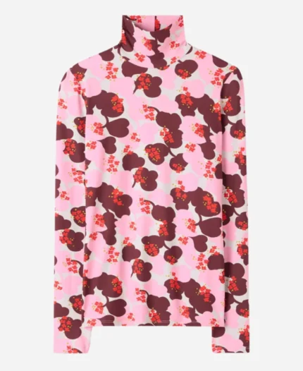 Carrie-Preston-Elsbeth-S02-Floral-Turtleneck-Top