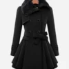 Classic-Women-Black-Fur-Peacoat