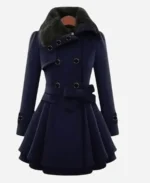 Classic-Women-Navy-Blue-Fur-Peacoat