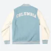 Columbia-University-Varsity-Light-Blue-and-White-Full-Snap-Jacket