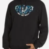 Dia-De-Muertos-Guided-Mariposa-Black-Pullover-Hoodie-For-Unisex