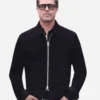 F1-2025-Brad-Pitt-Suede-Leather-Black-Jacket