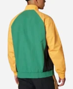 Football-Team-Arsenal-Yellow-And-GreenWarm-Up-Jacket-For-Unisex