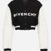 Givenchy-Cropped-Varsity-Black-Jacket