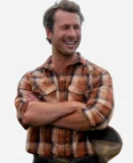 Glen-Powell-Twisters-2024-Plaid-Shirt