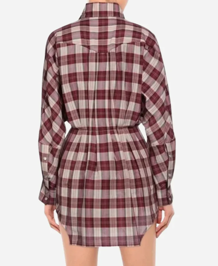 Gwen-Stefani-The-Voice-S026-Plaid-Belted-Shirt-Dress