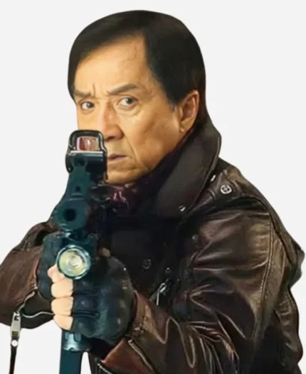 Jackie-Chan-Movie-Panda-Plan-2024-Black-Biker-Leather-Jacket