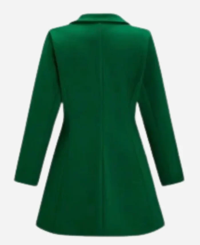 Katie-Findlay-The-5-Year-Christmas-Party-2024-Green-Coat