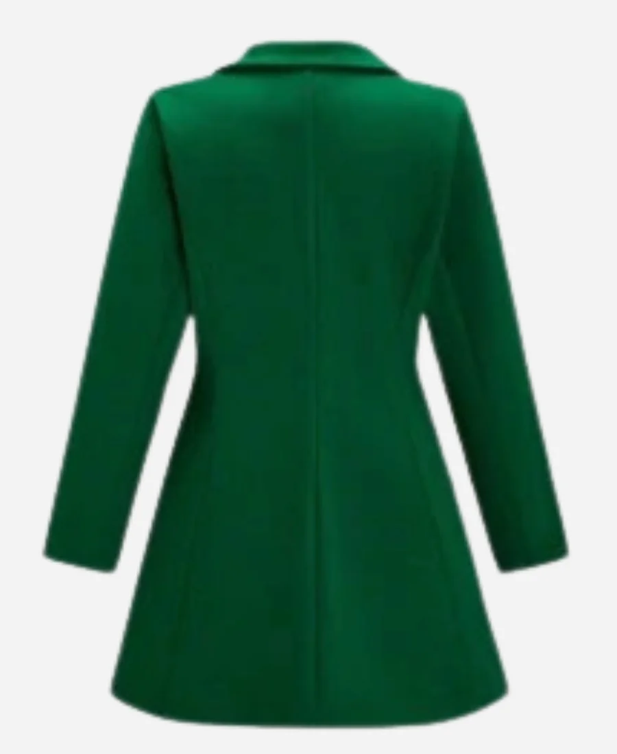 Katie-Findlay-The-5-Year-Christmas-Party-2024-Green-Coat