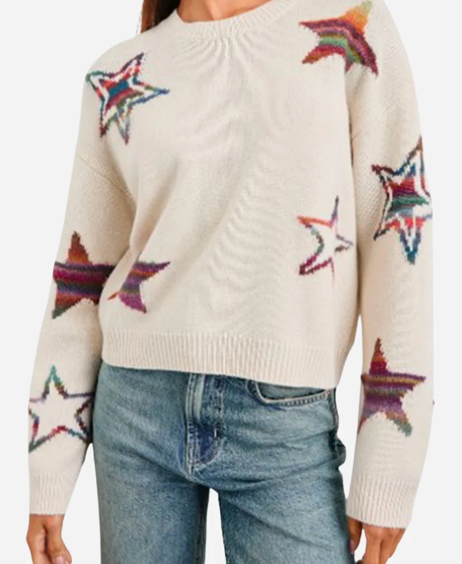 Kaya-Blanke-TV-Series-Elsbeth-Season-02-Carra-Patterson-Star-Print-Sweater