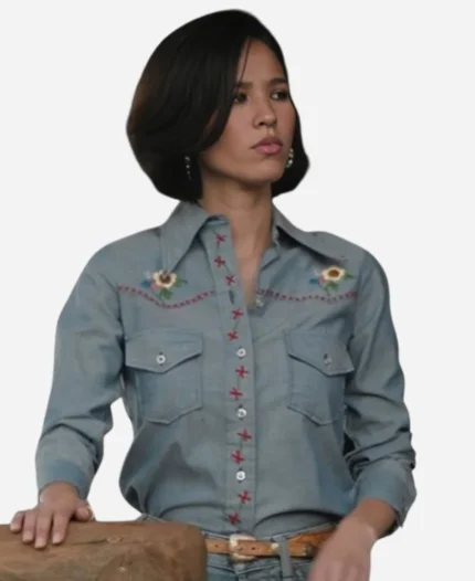 Kelsey-Asbille-Yellowstone-S05-Floral-Shirt