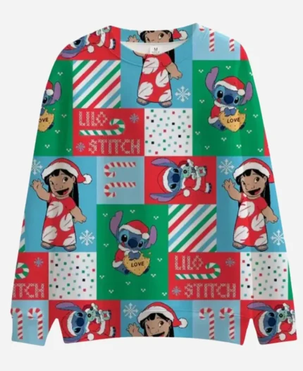 Lilo-And-Stitch-Christmas-Multicolor-Sweatshirt