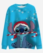 Lilo-And-Stitch-Christmas-Skyblue-Sweatshirt