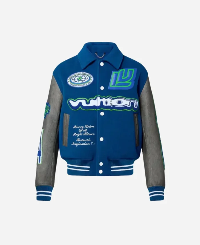 Louis-Vuitton-2024-Embroidered-Varsity-Blue-Jacket