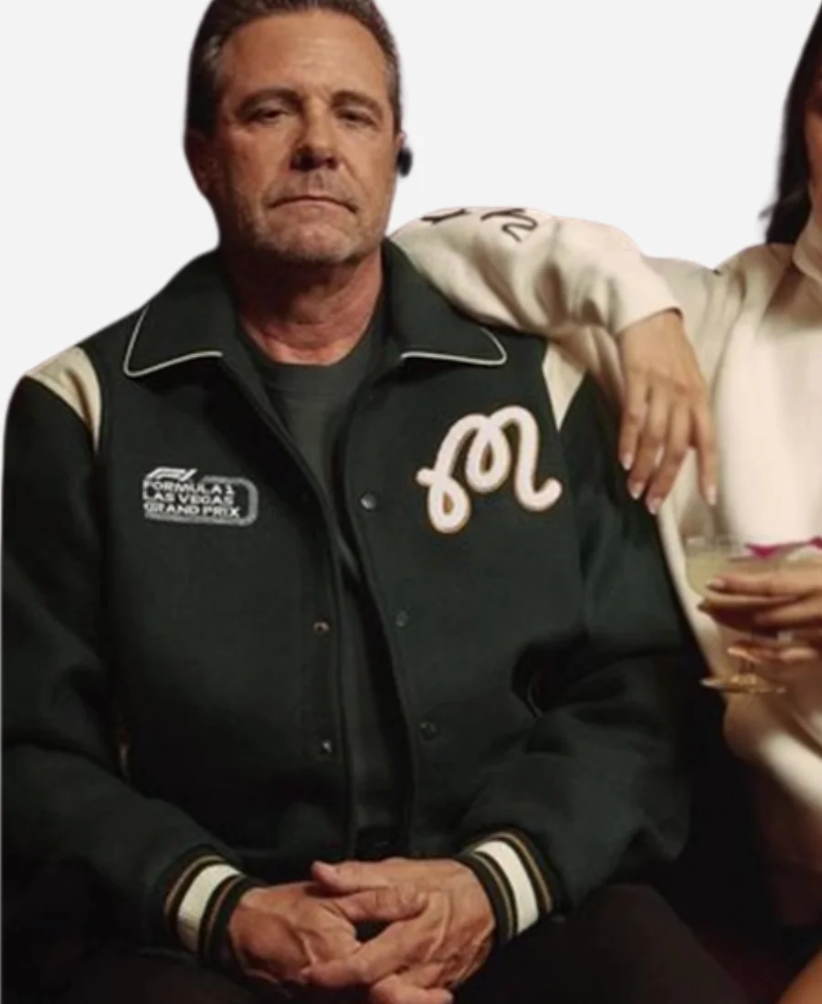 Malbon-x-formula-1-Grand-Prix-Green-Letterman-Jacket