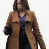 Marisa-Clark-The-Irrational-S01-Maahra-Hill-Brown-Wool-Coat