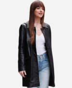 Materialists-2024-Dakota-Johnson-Black-Leather-Blazer-For-Sale