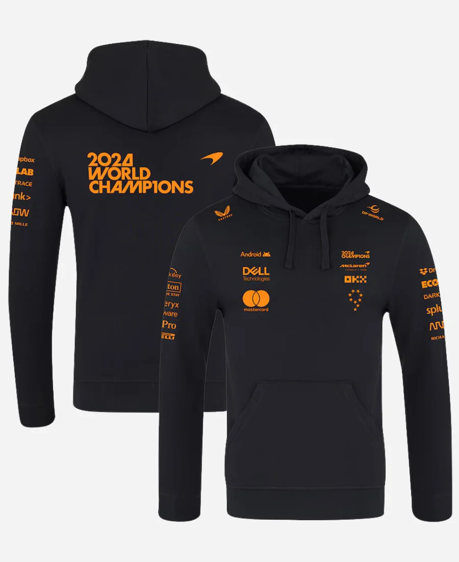 McLaren-Formula1-Team-2024-Champions-Black-Hoodie-for-Unisex