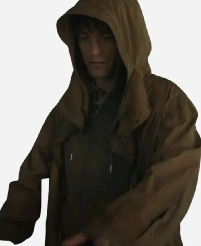 Mickey-Barnes-Mickey-17-Movie-Robert-Pattinson-Brown-Hooded-Jacket