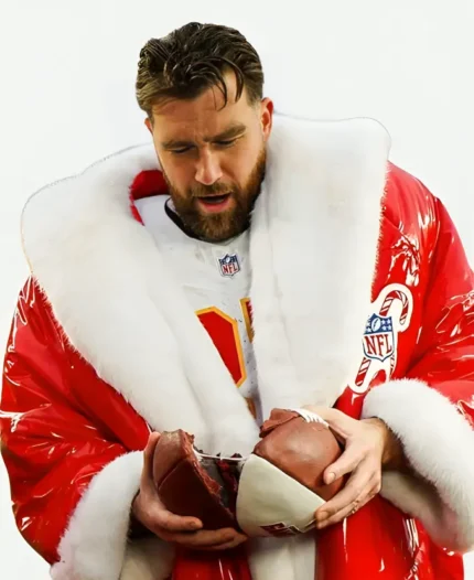 NFL-Player-2024-Travis-Kelce-Christmas-Santa-Red-Coat