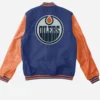 NHL-Edmonton-Oilers-Varsity-Wool-And-Leather-Full-Snap-Jacket