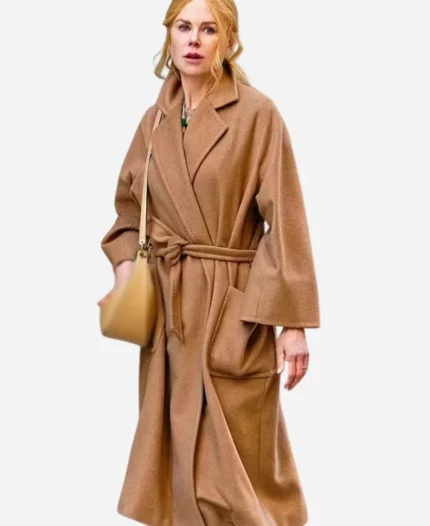 Nicole-Kidman-Movie-Babygirl-2024-Romy-Brown-Wool-Long-Coat