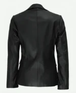 Nobody-Wants-This-S01-Kristen-Bell-Black-Leather-Blazer-for-sale-and-free-shipping