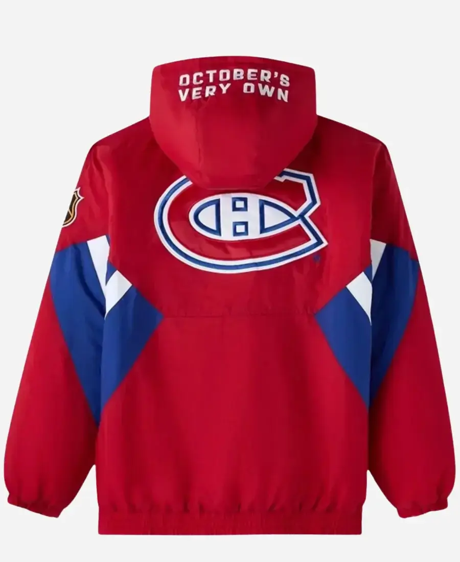 OVO-Montreal-Canadiens-Starter-Red-Hooded-Jacket-For-Sale