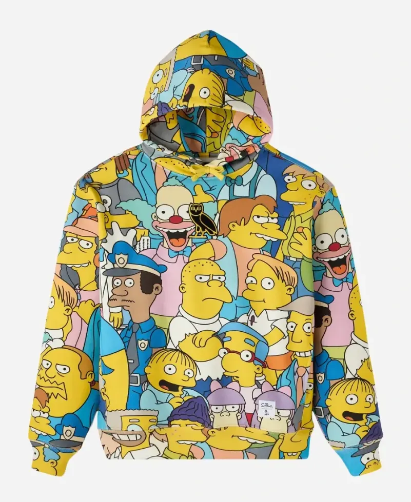 OVO x The Simpsons All Over Printed Hoodie For Unisex