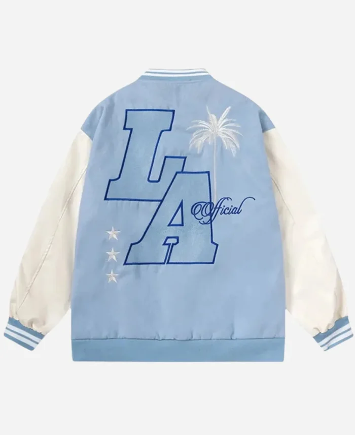 Oversized-Los-Angeles-Baby-Blue-Varsity-Bomber-Jacket