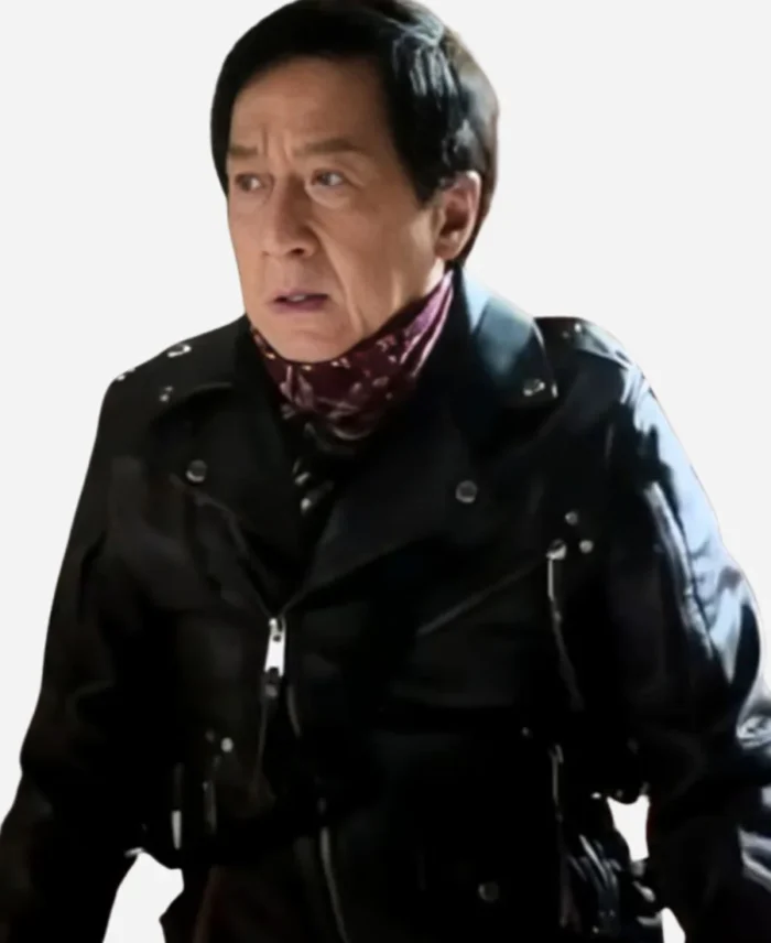 Panda-Plan-Jackie-Chan-Leather-Black-Jacket