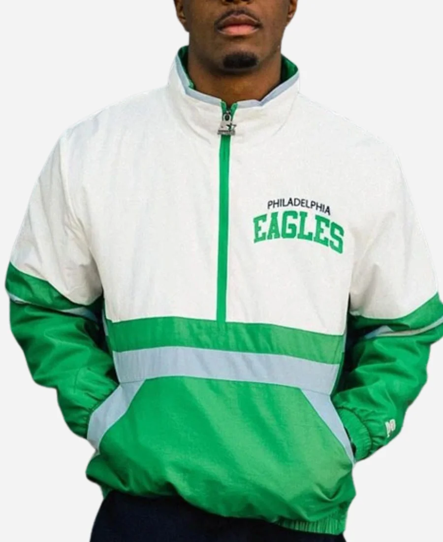 Philadelphia-Eagles-Green-and-White-Starter-Jacket