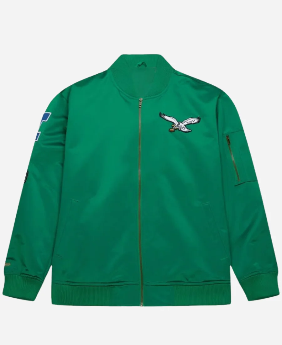 Philadelphia-Eagles-Kelly-Green-Bomber-Jacket