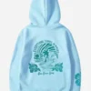 Pink-Palm-Puff-Fleece-Everything-Comes-in-Waves-Blue-Pullover-Hoodie-For-Sale