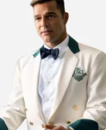 Robert-Tv-Series-Palm-Royale-2024-Ricky-Martin-White-Crop-Blazer